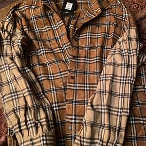 Two Tone Flannel Top